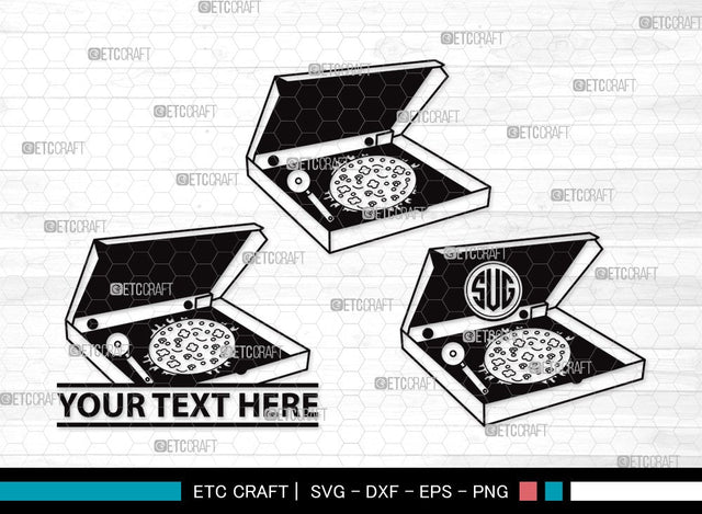 Pizza Monogram SVG Cut File | Pizza Slice Svg | Food Svg | Pepperoni Pizza Svg | Pizza Day | Pizza Clipart SVG ETC Craft 