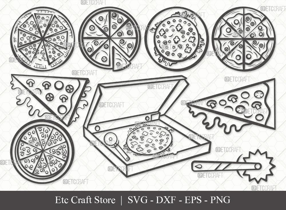 Pizza Cutter SVG, Pizza Slice SVG