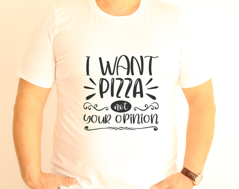 Pizza Quotes SVG Bundle, 6 Designs, Pizza Shirt SVG, Pizza Sayings SVG, Life Is Better With Pizza SVG, I Want Pizza Not Your Opinion SVG SVG HappyDesignStudio 