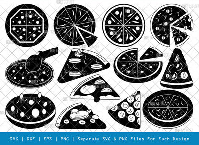 Pizza SVG, Pizza Silhouette, Pizza Slice Svg, Fastfood Svg, Pizza Lover Svg, Pepperoni Pizza Svg, Cheese Pizza Svg, Pizza Bundle SVG ETC Craft 