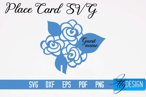 Place Cards SVG | Paper Cut SVG Design SVG Fly Design 