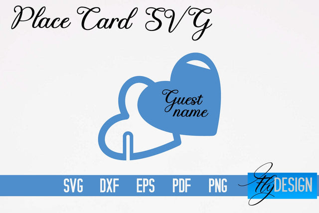 Place Cards SVG | Paper Cut SVG Design SVG Fly Design 