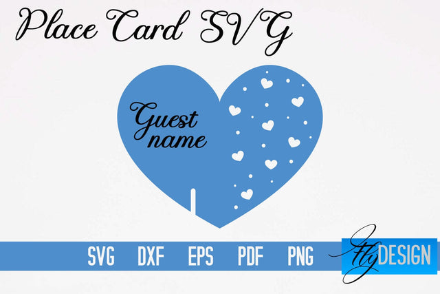 Place Cards SVG | Paper Cut SVG Design SVG Fly Design 