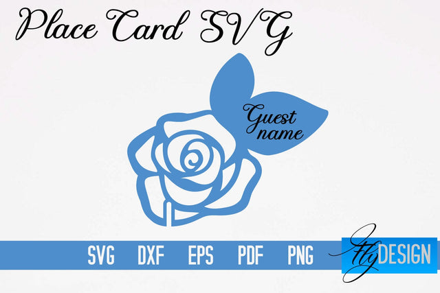 Place Cards SVG | Paper Cut SVG Design SVG Fly Design 
