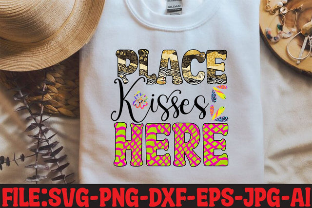 Place Kisses Here Sublimation Sublimation MStudio 