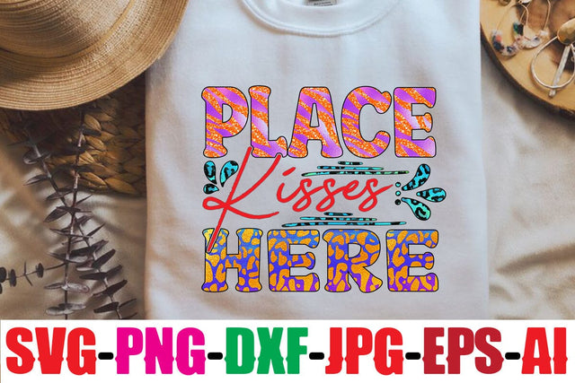 Place Kisses Here Sublimation Sublimation MStudio 