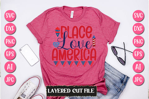 Place Love America SVG Cut File SVG Newmockups 