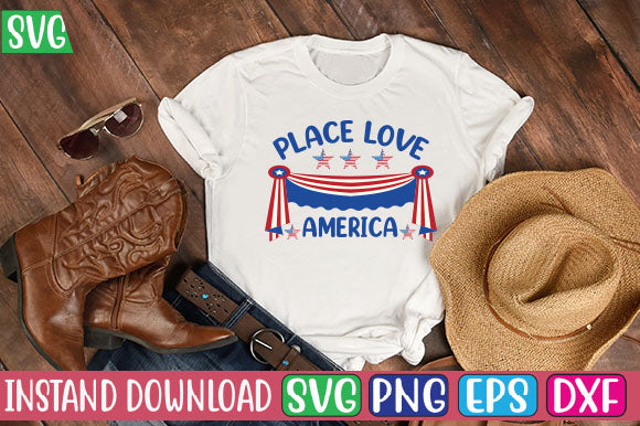 Place Love America SVG Cut File SVG Studio Innate 