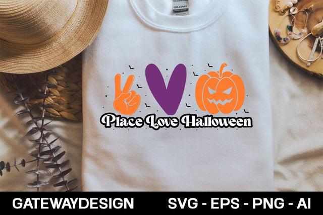 Place Love Halloween Svg Design SVG designmaster24 