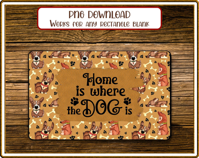 Placemat for Pet Dishes Dog Rectangular Sublimation JPG Sublimation Designs by Rae 