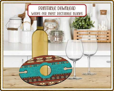 Placemat Western Cross Rectangular Sublimation JPG Sublimation Designs by Rae 