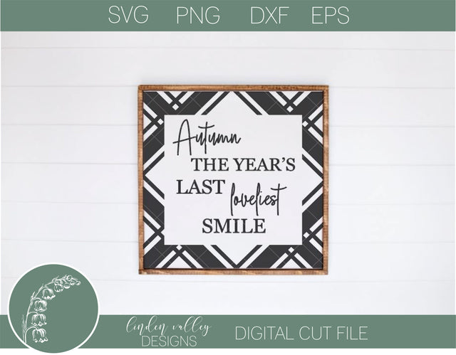 Plaid Autumn Quote SVG SVG Linden Valley Designs 