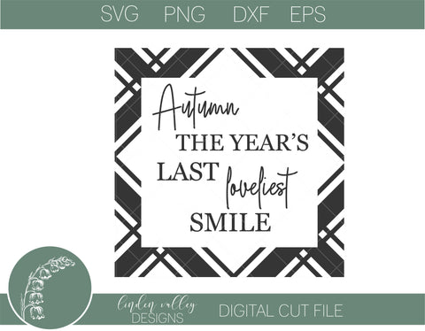Plaid Autumn Quote SVG SVG Linden Valley Designs 