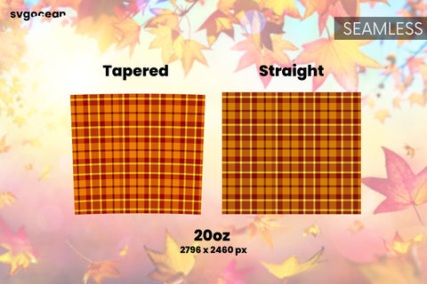 Plaid Buffalo Tumbler Sublimation | PNG Bundle | Tumbler 20oz Sublimation SvgOcean 