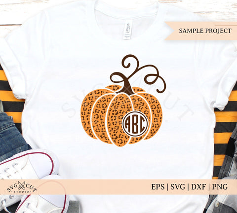 Plaid Cheetah Pumpkin SVG Files SVG SVG Cut Studio 
