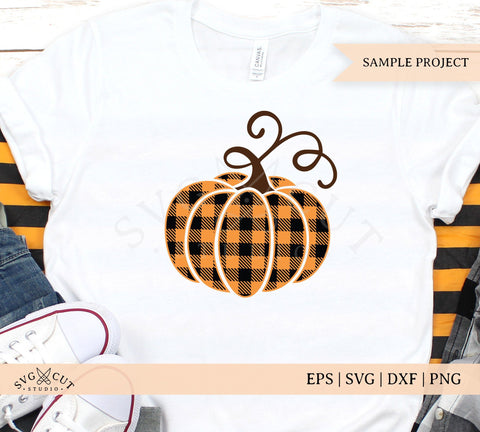 Plaid Cheetah Pumpkin SVG Files SVG SVG Cut Studio 