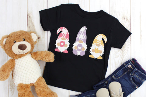 Plaid Easter Gnomes - SVG, PNG, DXF, EPS SVG Elsie Loves Design 