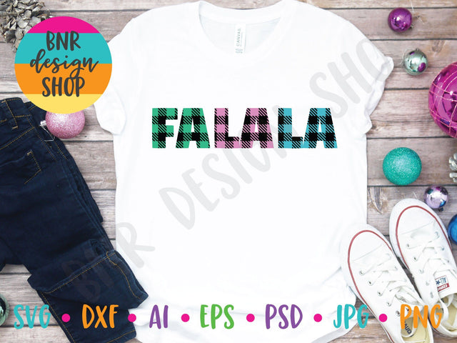 Plaid Fa La La SVG SVG BNRDesignShop 