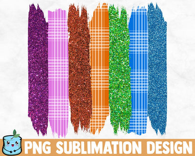 Plaid Glitter Brush Strokes SVG MintyMarshmallows 