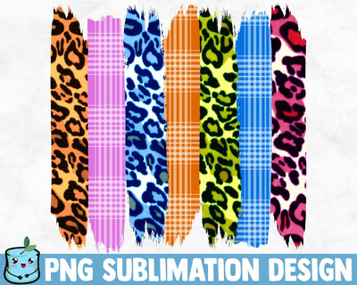 Plaid Leopard Brush Strokes SVG MintyMarshmallows 