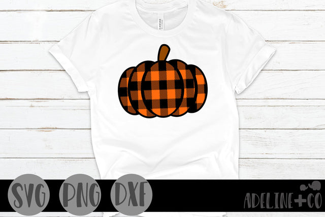 Plaid pumpkin SVG Adeline&co 