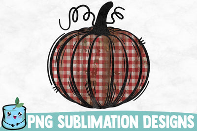 Plaid Sublimation Pumpkin Sublimation MintyMarshmallows 