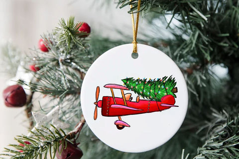 Plane Christmas Tree PNG Sublimation LAM HOANG THUY 