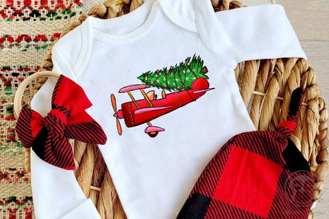 Plane Christmas Tree PNG Sublimation LAM HOANG THUY 