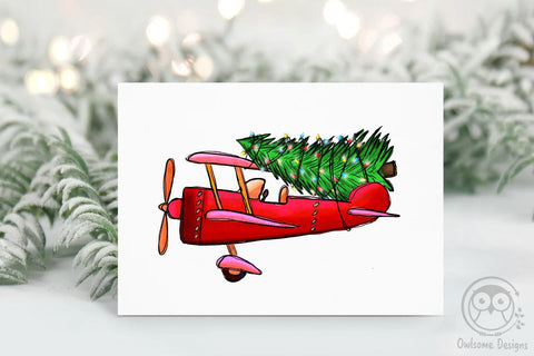 Plane Christmas Tree PNG Sublimation LAM HOANG THUY 