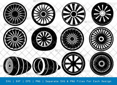 Plane Engine Silhouette Svg Cricut Cut Files Png Bundle, SB01074 SVG ETC Craft 