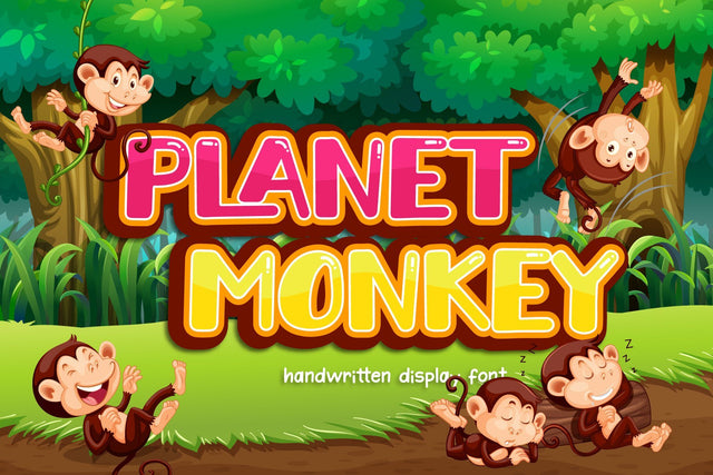 Planet Monkey Font jafarnation 