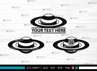 Planet Monogram SVG | Earth Svg | Globe Svg | Saturn Svg | Planet Clipart SVG ETC Craft 