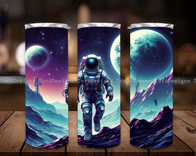 Planet Sublimation Design, Planet Galaxy 20 Oz Tumbler PNG, Space Planets Astronaut Tumbler Sublimation Design Sublimation ToriDesigns 