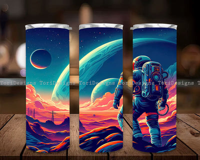 Planet Sublimation Design, Planet Galaxy 20 Oz Tumbler PNG, Space Planets Astronaut Tumbler Sublimation Design Sublimation ToriDesigns 