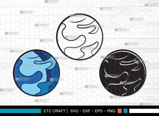 Planet SVG | Earth Svg | Globe Svg | Saturn Svg | Planet Clipart SVG ETC Craft 