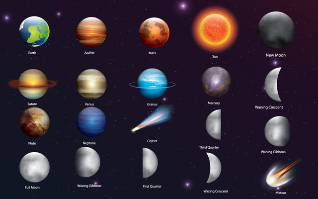 Planets of Solar System and Comet Set SVG naemmiah021 