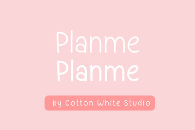 Planme Font Cotton White Studio 
