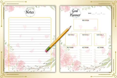 Planner and Calendar Canva Templates Digital Pattern FloridPrintables 