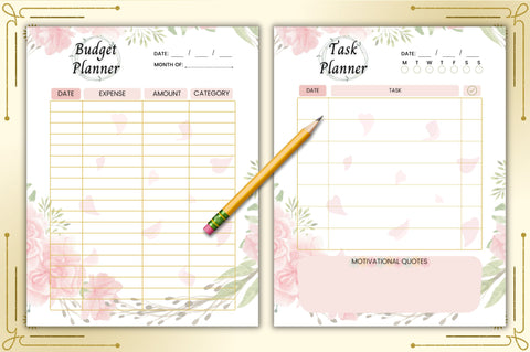 Planner and Calendar Canva Templates Digital Pattern FloridPrintables 