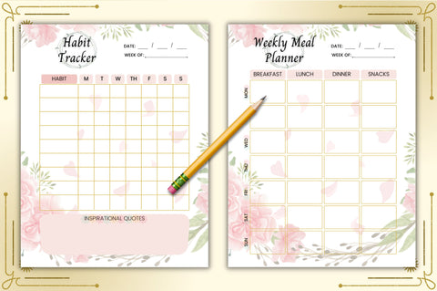 Planner and Calendar Canva Templates Digital Pattern FloridPrintables 