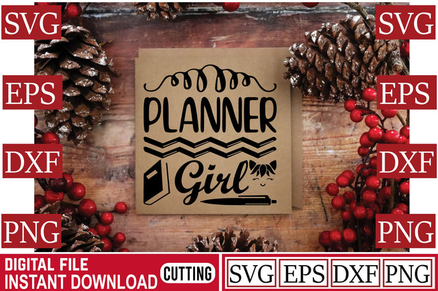 Planner Girl SVG Craftlabsvg24 