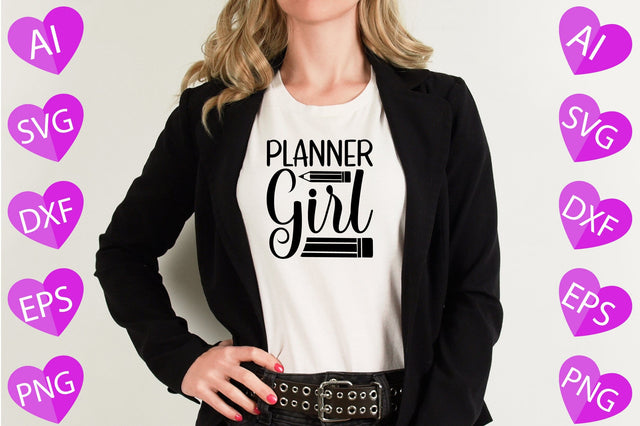Planner Girl SVG CraftlabSvg29 