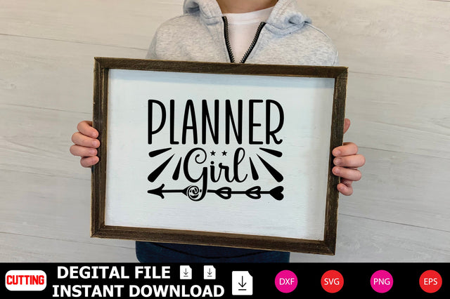 Planner Girl SVG Shahin alam 