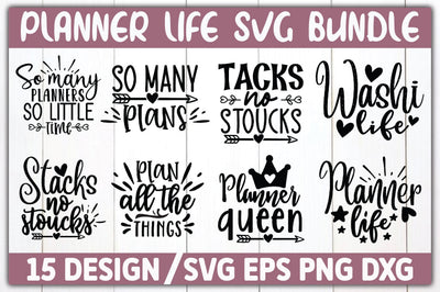 Planner Life SVG Bundle SVG Ariyan 
