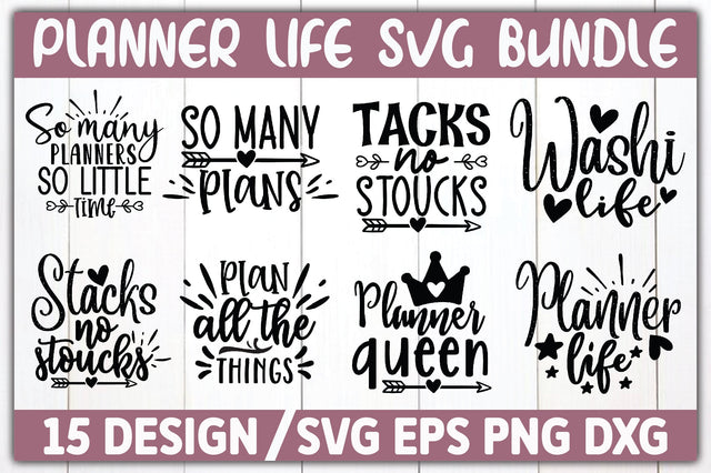 Planner Life SVG Bundle SVG Ariyan 
