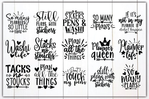 Planner Life SVG Bundle SVG Ariyan 