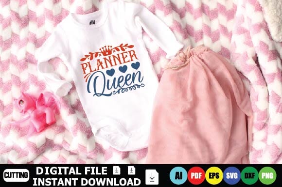 Planner Queen SVG Shahin alam 