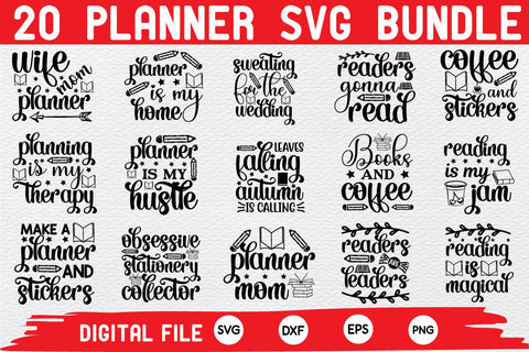 planner svg bundle cut files SVG buydesign 
