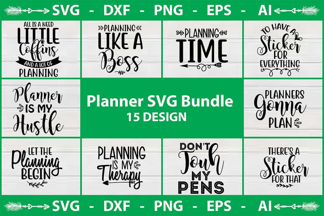 Planner SVG Bundle SVG shah alam 