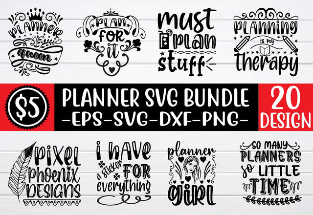 planner svg bundle vol 1 SVG buydesign 